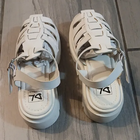 Kids White Sandals
