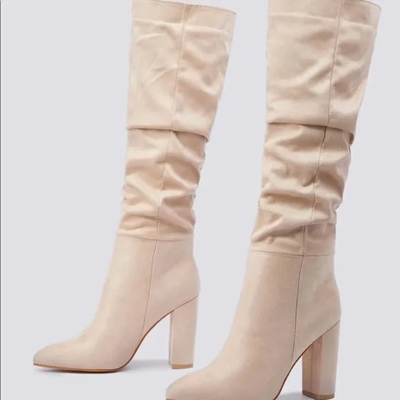 Knee High Sloughy Boots