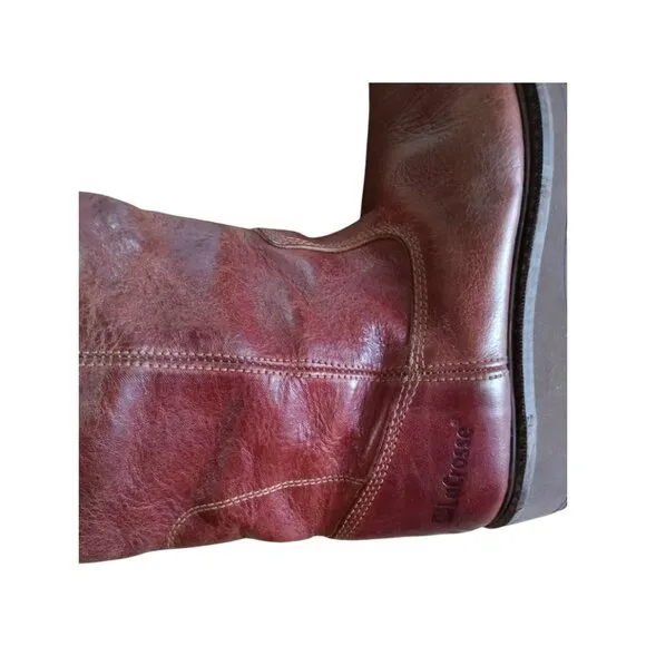LaCrosse Brown Leather Men Boots Classic Design Size 9D