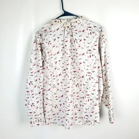 Lands' Ends 100% Cotton Flannel Pajama Set Pants Shirt