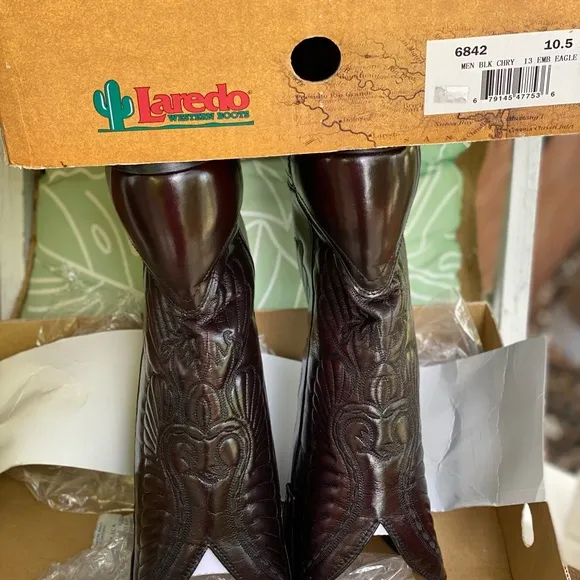 Laredo Brown Cowboy Western Boots Classic Leather