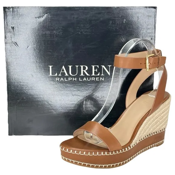 Lauren Ralph Lauren Hilarie Leather Womens Sandals Size 9.5M