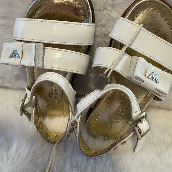 Leather sandals Armani. New