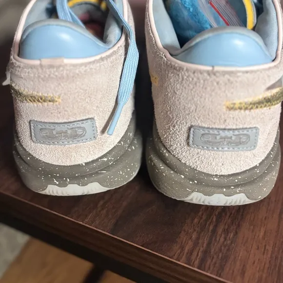 LeBron Nike Gray and Blue Sneakers
