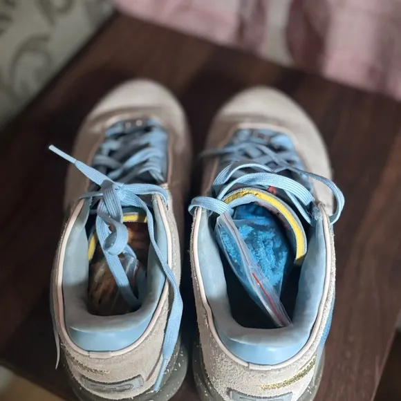 LeBron Nike Gray and Blue Sneakers
