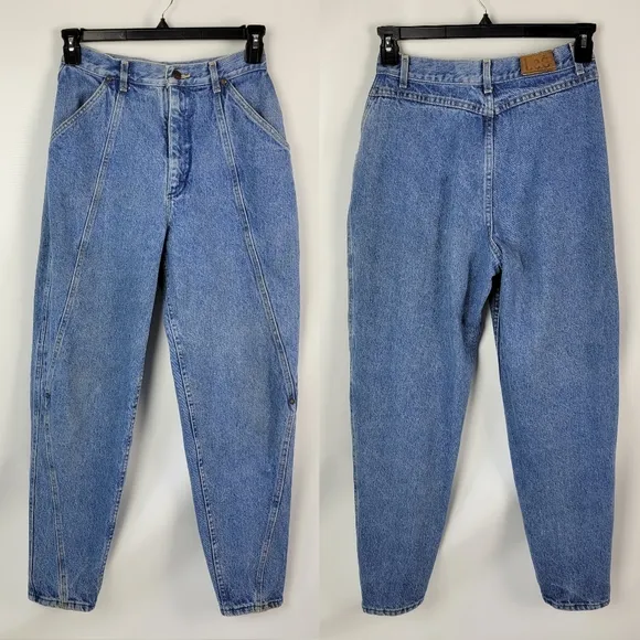 LEE Vintage High Waisted Jeans 100% Cotton Sz 12