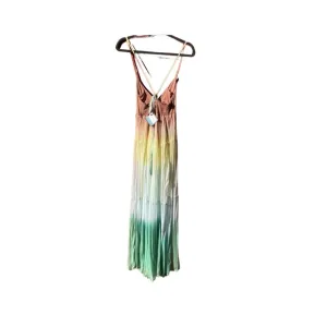 Letarte Ombre Layered Chiffon Halter Dress