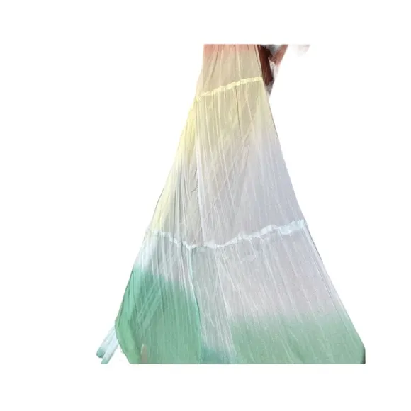 Letarte Ombre Layered Chiffon Halter Dress