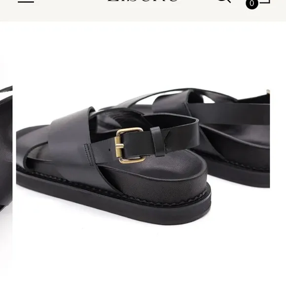 LIBERTE CAPRI GENUINE LEATHER SANDALS.