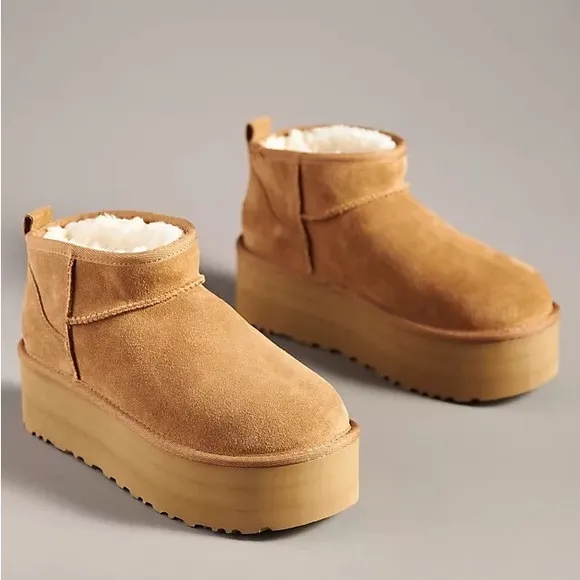 LIKE NEW UGG Platform Classic Ultra Mini Platform Boots!