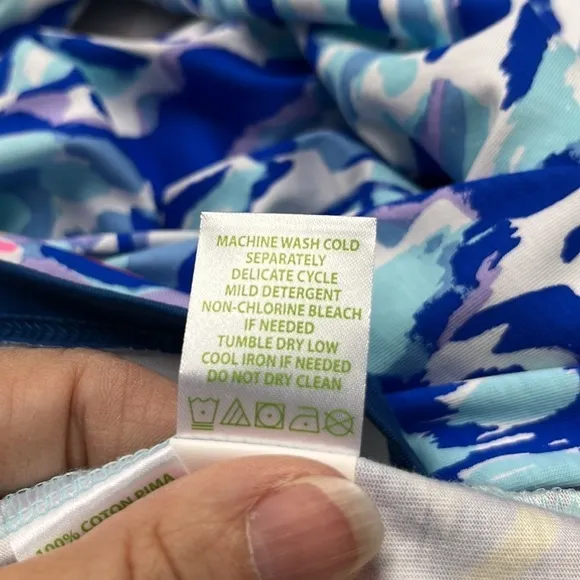 LILLY PULITZER “Beacon” Cotton Pineapple/Tribal Border 3/4 SLV Preppy Dress XS