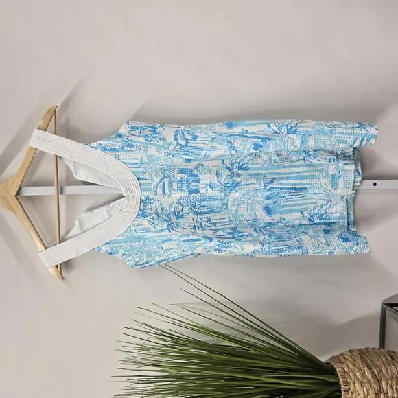 Lilly Pulitzer Blue Print Dress - Size 4