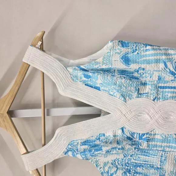 Lilly Pulitzer Blue Print Dress - Size 4
