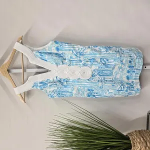 Lilly Pulitzer Blue Print Dress - Size 4