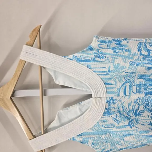 Lilly Pulitzer Blue Print Dress - Size 4