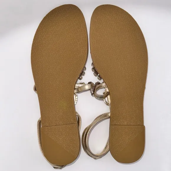 Lilly Pulitzer Gold Katie Embellished Sandals