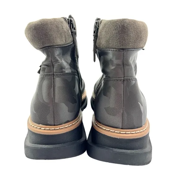 Linea Paolo Boca Brown Camo Lace Up Boots - Women’s Size 7