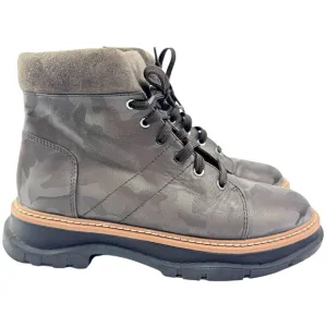 Linea Paolo Boca Brown Camo Lace Up Boots - Women’s Size 7