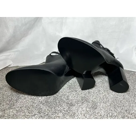 LK Bennett Bryony Women's Black Leather Ankle Boots Size 40 NWOT
