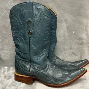 Los Altos Eel Pointed Toe Cowboy Boots Size 11 1/2