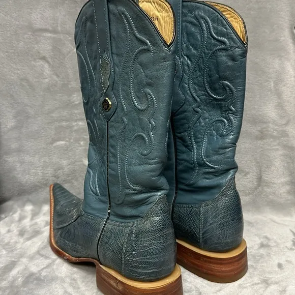 Los Altos Eel Pointed Toe Cowboy Boots Size 11 1/2