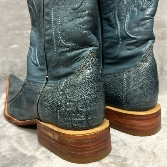 Los Altos Eel Pointed Toe Cowboy Boots Size 11 1/2