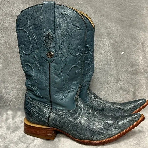 Los Altos Eel Pointed Toe Cowboy Boots Size 11 1/2