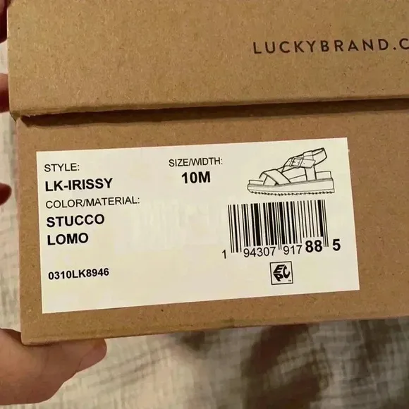 Lucky brand platform sandals NWT