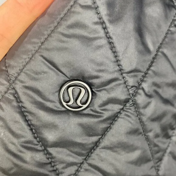 Lululemon Roam Far Wool Coat Heathered Black / Black - Size 8