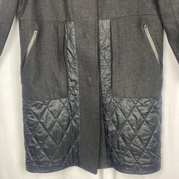 Lululemon Roam Far Wool Coat Heathered Black / Black - Size 8