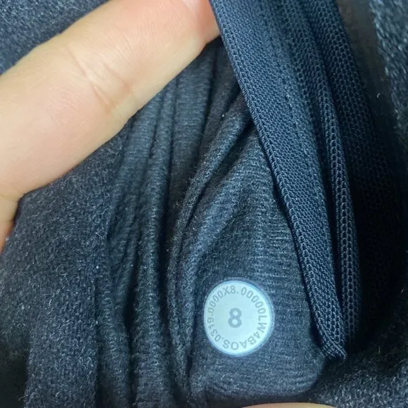 Lululemon Roam Far Wool Coat Heathered Black / Black - Size 8