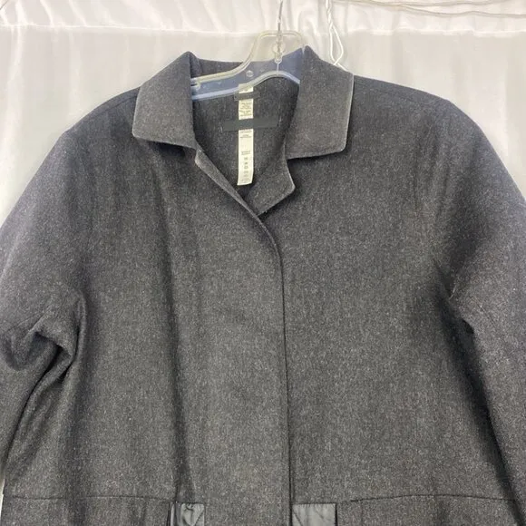 Lululemon Roam Far Wool Coat Heathered Black / Black - Size 8