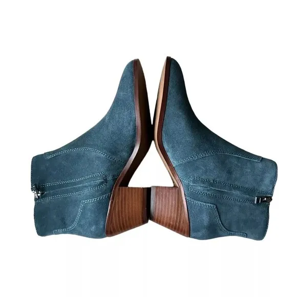 Madewell Gordon Western Boot Midnight Spruce Suede 9.5 M