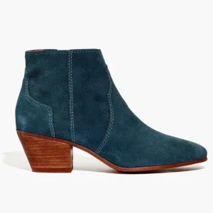 Madewell Gordon Western Boot Midnight Spruce Suede 9.5 M