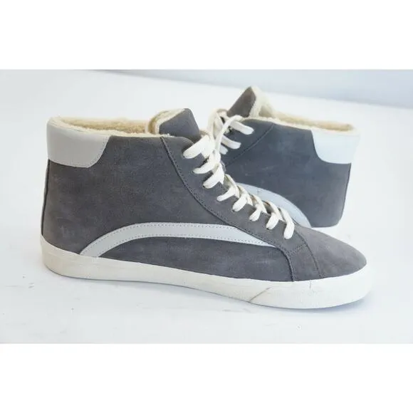 Madewell high top Sherpa sneakers unisex suede leather skater cozy warm winter