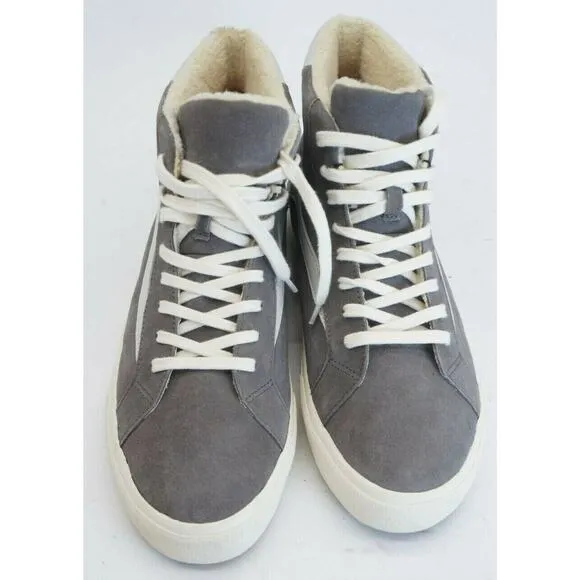 Madewell high top Sherpa sneakers unisex suede leather skater cozy warm winter