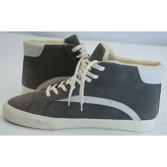 Madewell high top Sherpa sneakers unisex suede leather skater cozy warm winter