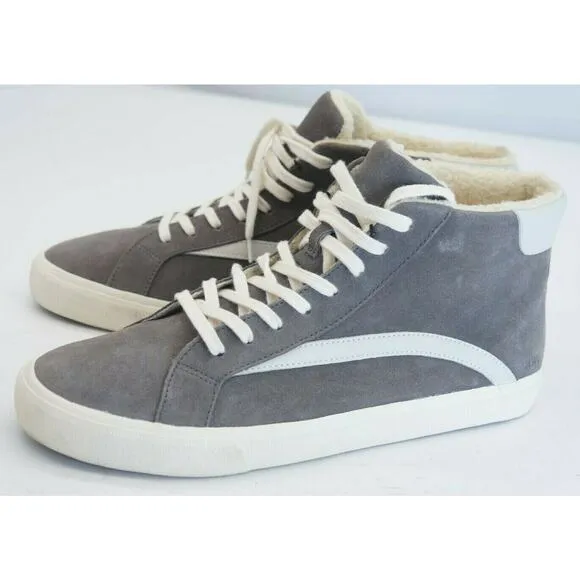 Madewell high top Sherpa sneakers unisex suede leather skater cozy warm winter