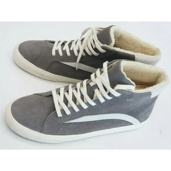 Madewell high top Sherpa sneakers unisex suede leather skater cozy warm winter