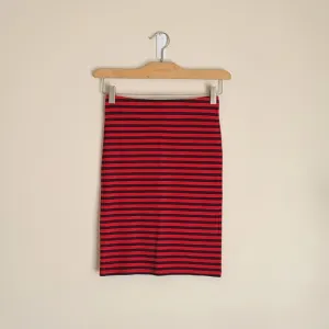 Madewell High Waisted Striped Bodycon Skirt