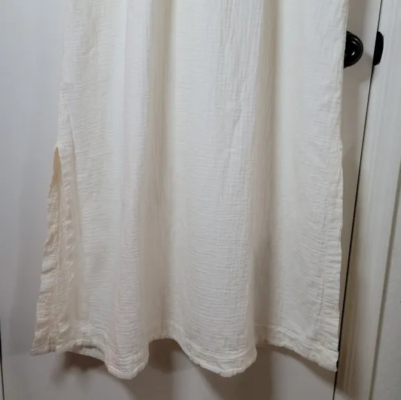Madewell Lightestspun Cover-Up Maxi Shirtdress | 100% Cotton | Size Medium