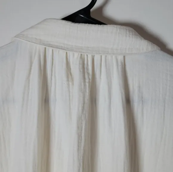 Madewell Lightestspun Cover-Up Maxi Shirtdress | 100% Cotton | Size Medium