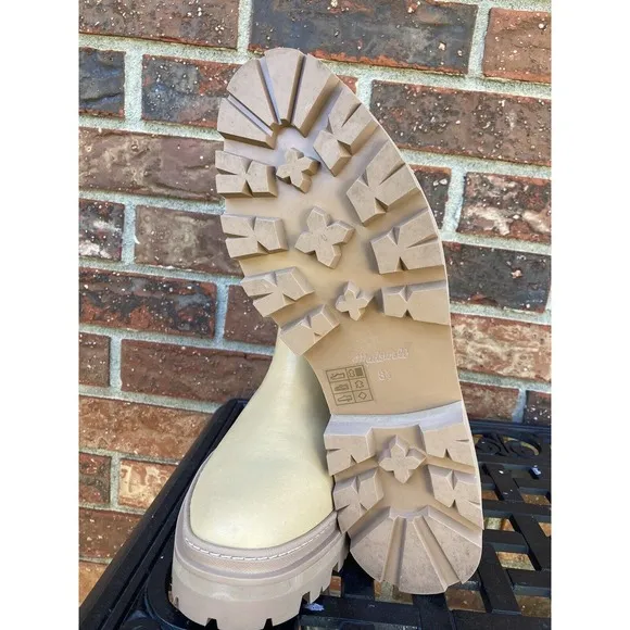 Madewell Mariam‎ Chelsea Leather Chunky Chelsea Ankle Boots In Earthen Sand 8.5