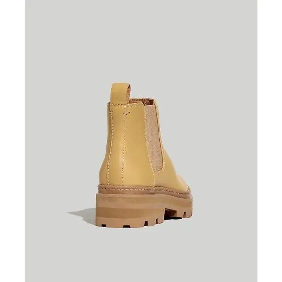 Madewell Mariam‎ Chelsea Leather Chunky Chelsea Ankle Boots In Earthen Sand 8.5