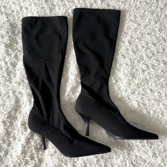 Madison Studio Pointed Toe High Heel Boots Sz 9.5