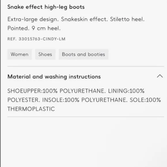 MANGO Over the Knee Snakeskin Pointed Toe Boots - Size 8.5 - NWT!