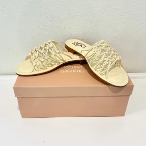 MANSUR GAVRIEL Mignon Strappy Slide Flat Sandals, Size 37, New in Box