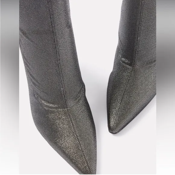 Marc Fisher Dark Grey Heeled shoe Boots with Stiletto Heel and Sleek Design