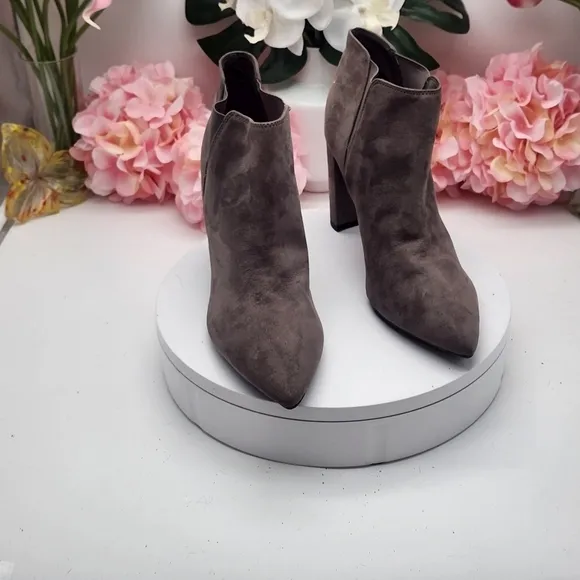 Marc Fisher Gray Suede Ankle Boots Size 11