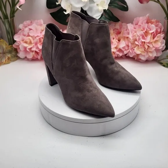 Marc Fisher Gray Suede Ankle Boots Size 11